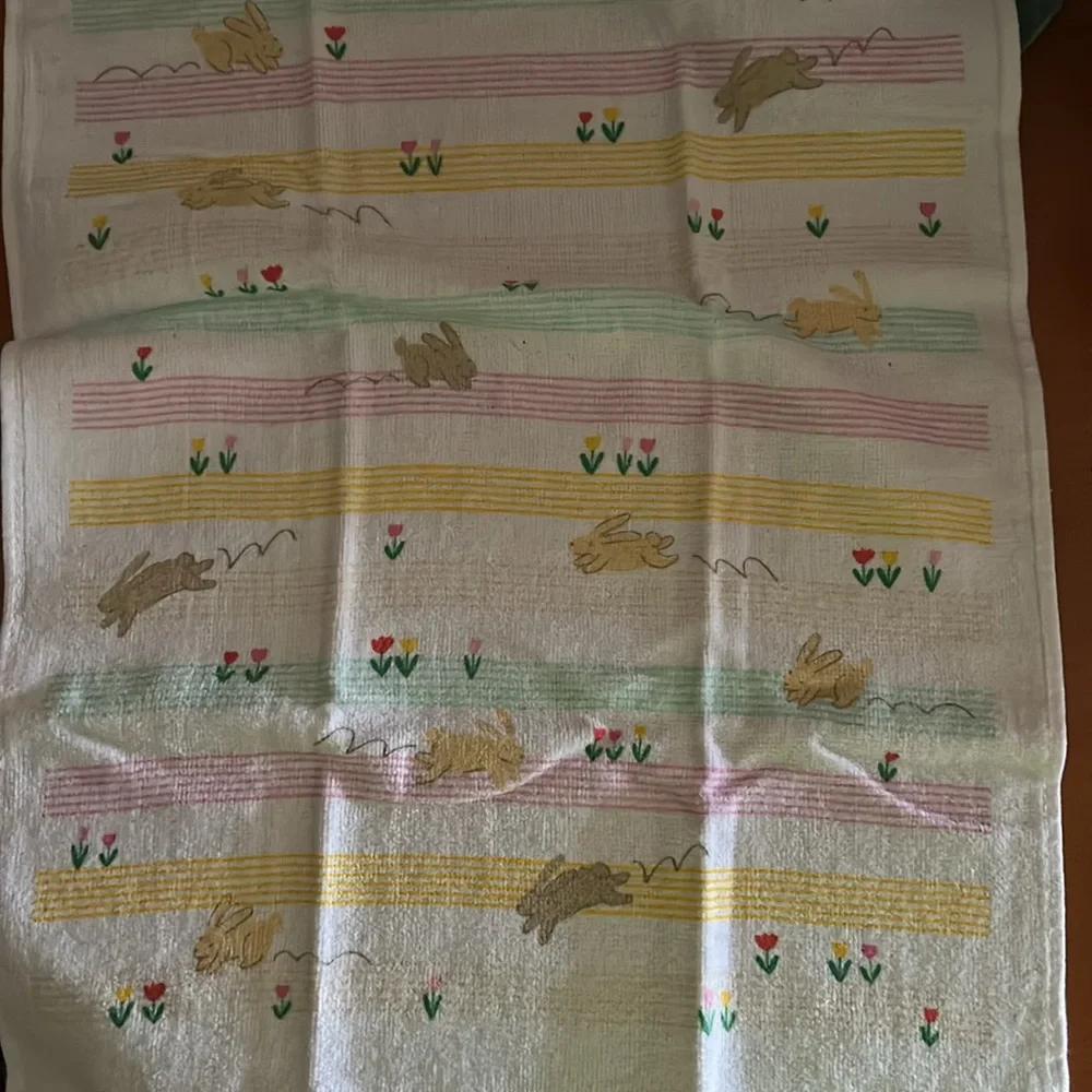 Charming Bunny Patterned Kitchen Towel